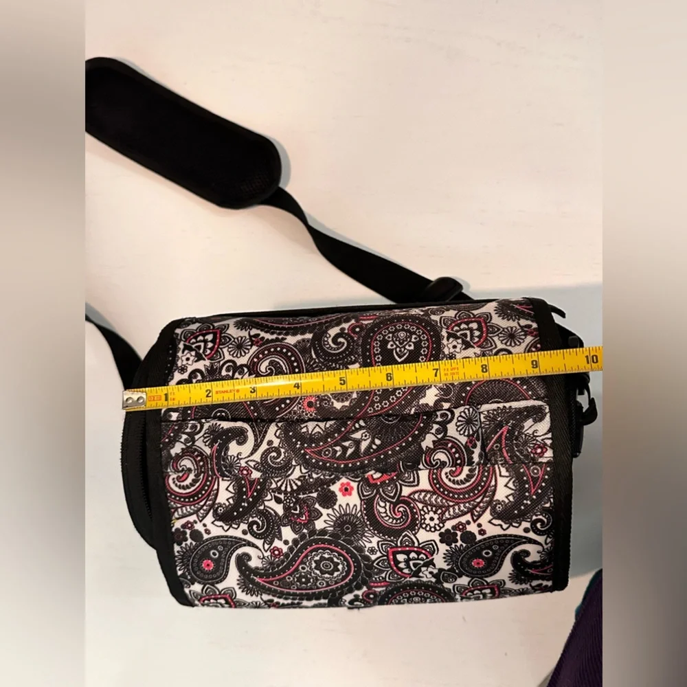 Black Paisley DSLR Camera Bag